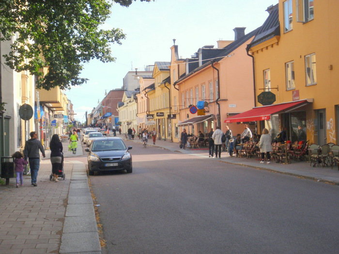 Uppsala street near the Fyri&aring;n River.